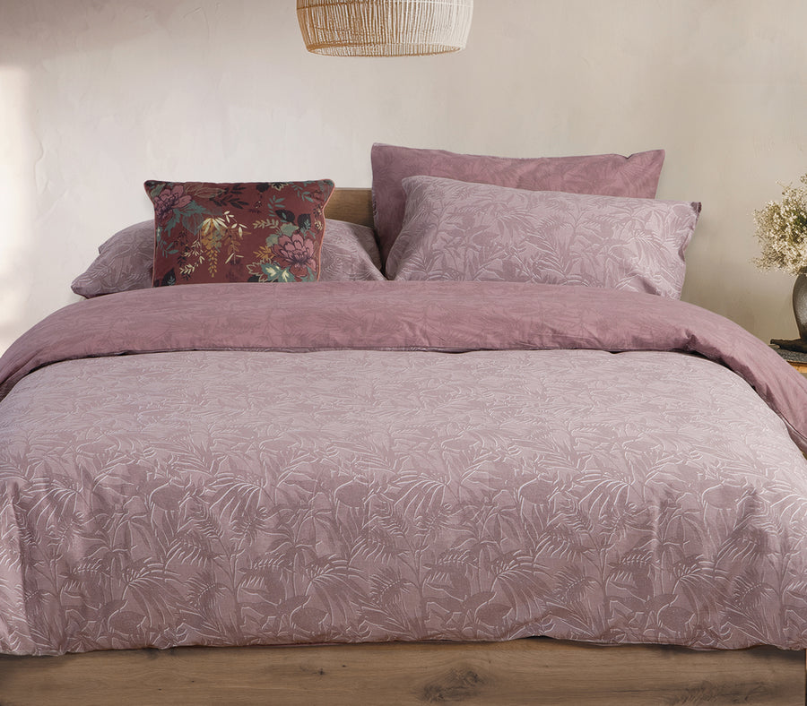 Σετ Σεντόνια Υπέρδιπλα Μωβ Με Λάστιχο Dazier  Nef-Nef Homeware