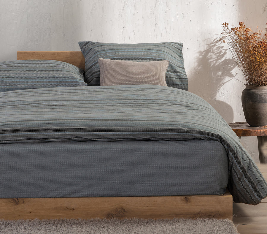 Σετ Σεντόνια Υπέρδιπλα Μπλε Με Λάστιχο Degree Nef-Nef Homeware