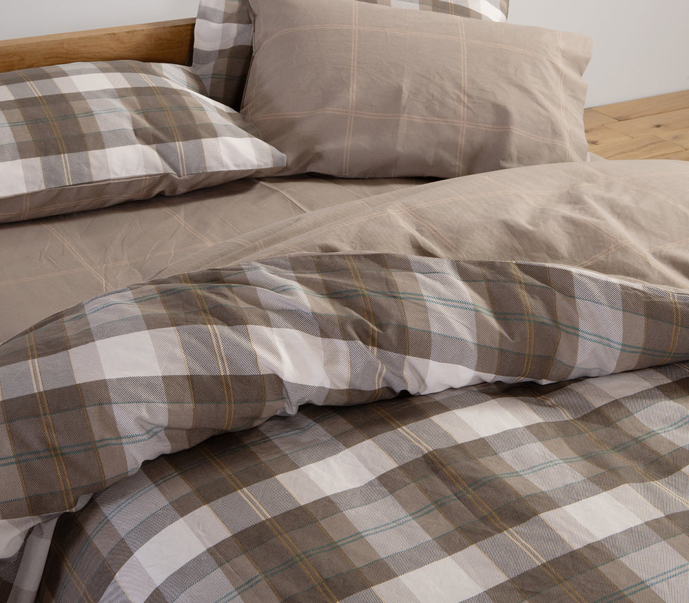 Σετ Σεντόνια King Size Καφέ Με Λάστιχο Racket Nef-Nef Homeware