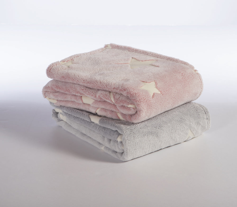 Κουβέρτα Πολυεστερική Γκρι Κούνιας Starlight 110X150 Nef-Nef Homeware