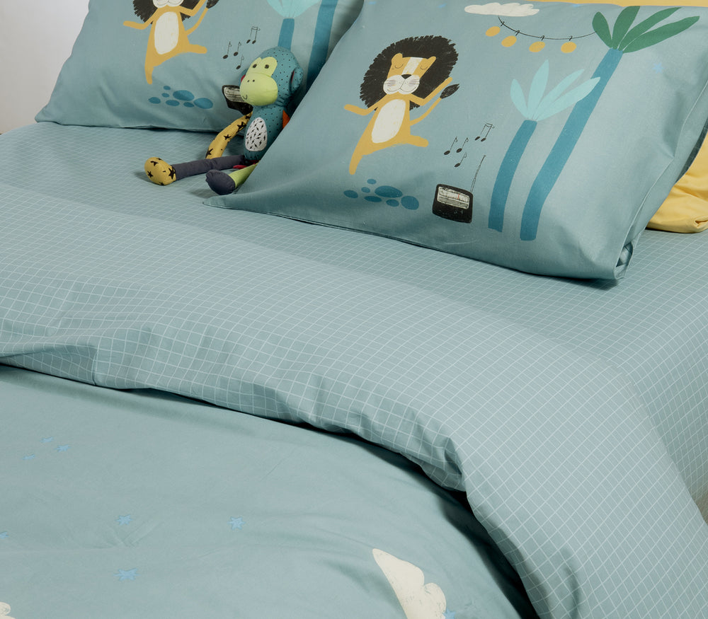 Σετ Παιδικά Σεντόνια Μπλε Wild Dance Nef-Nef Homeware