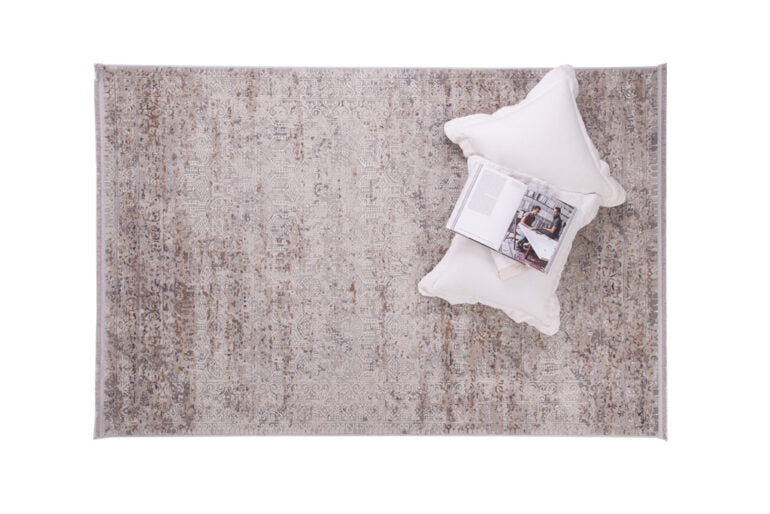 Vintage Χαλί Γκρι-Μπεζ Πολυεστερικό Allure Royal Carpet 1.60X2.30