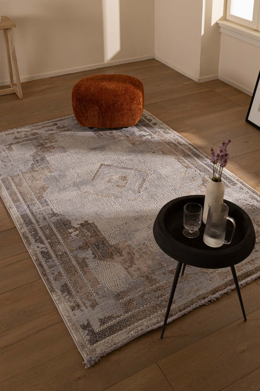 Vintage Χαλί Γκρι-Μπεζ Πολυεστερικό Allure Royal Carpet 2.40Χ3.50 (17495157)
