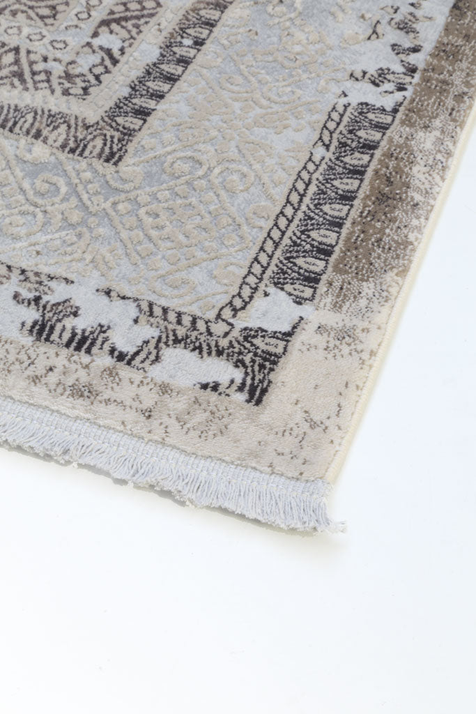 Vintage Χαλί Γκρι-Μπεζ Πολυεστερικό Allure Royal Carpet 1.60X2.30 (17496)
