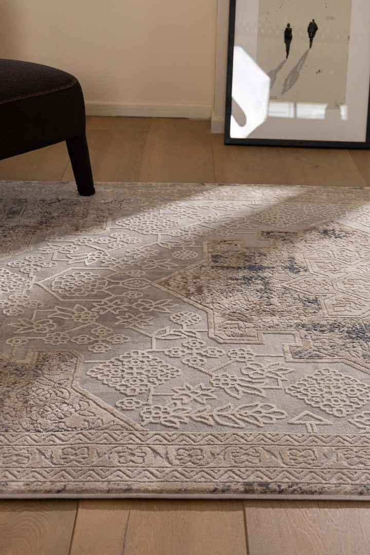 Vintage Χαλί Γκρι-Μπεζ Πολυεστερικό Allure Royal Carpet 2.00X2.50 (17519)