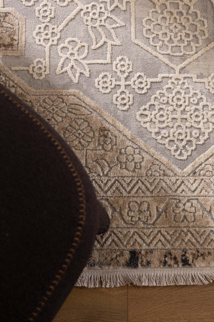 Vintage Χαλί Γκρι-Μπεζ Πολυεστερικό Allure Royal Carpet 2.00X2.50 (17519)
