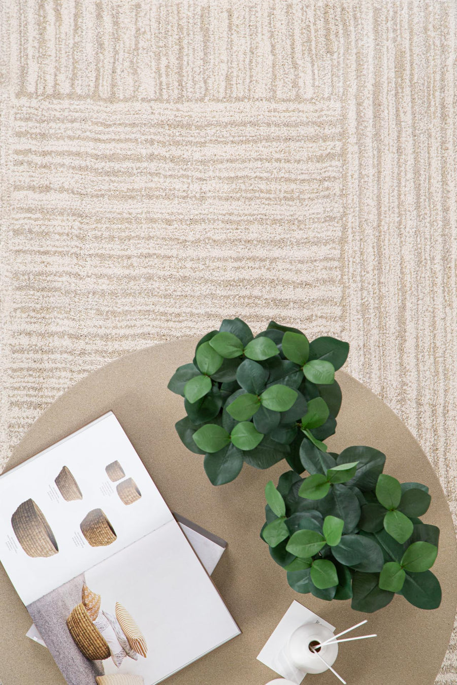 Μοντέρνο Χαλί Solid 1.60X2.30 - 1760 Λευκό Royal Carpet