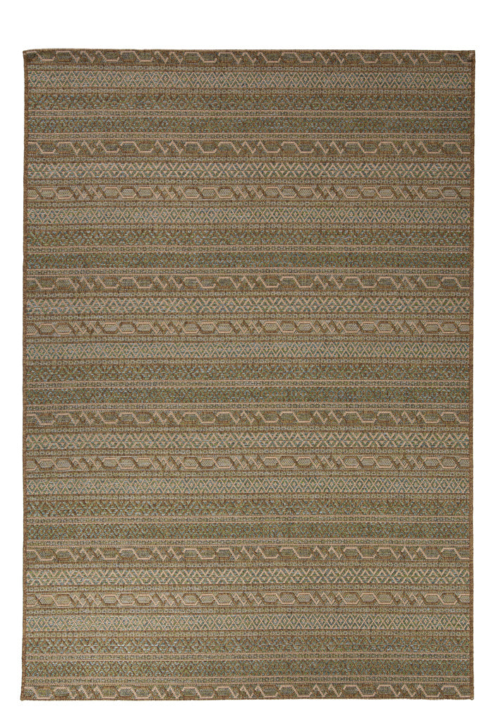 Ψάθινο Χαλί Μπεζ-Πράσινο Comodo Royal Carpet 1.60X2.30
