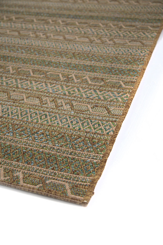 Ψάθινο Χαλί Μπεζ-Πράσινο Comodo Royal Carpet 1.60X2.30