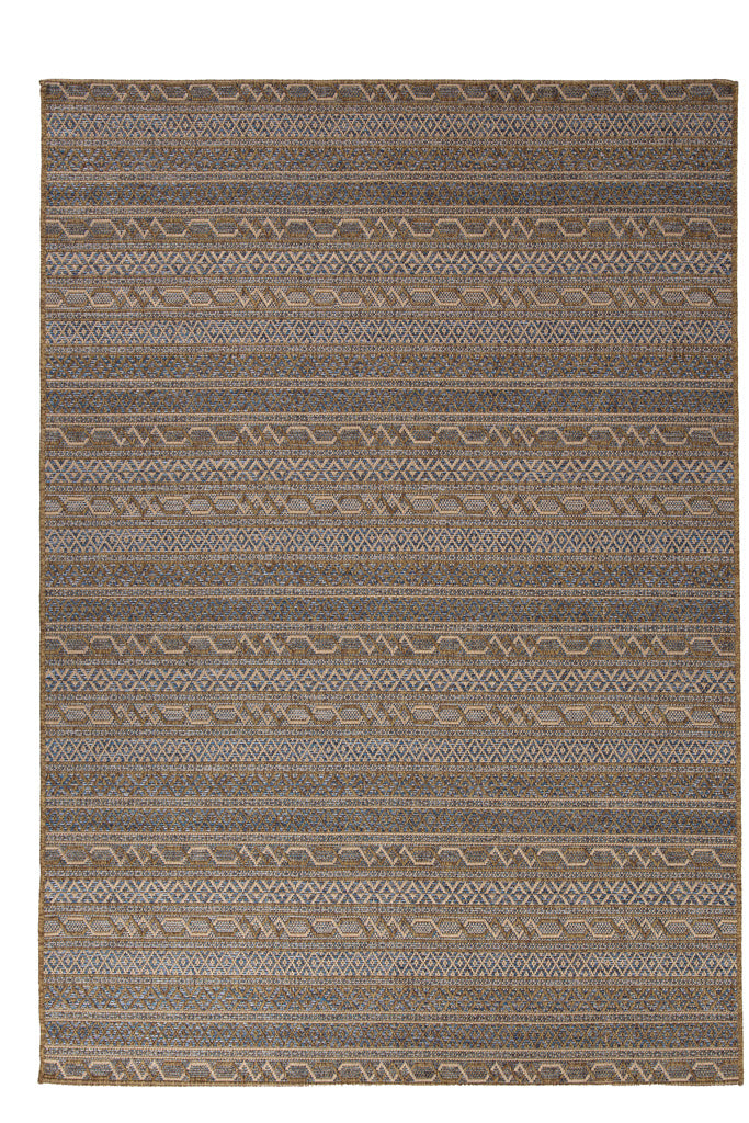 Ψάθινο Χαλί Μπεζ-Μπλε Comodo Royal Carpet 1.40X2.00