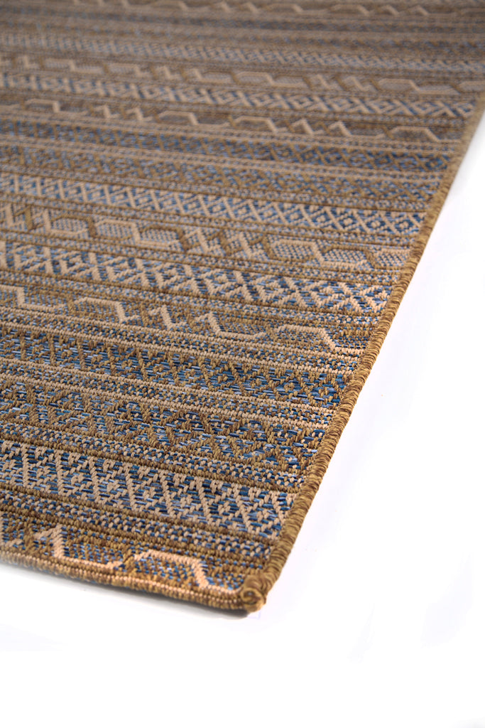 Ψάθινο Χαλί Μπεζ-Μπλε Comodo Royal Carpet 1.40X2.00