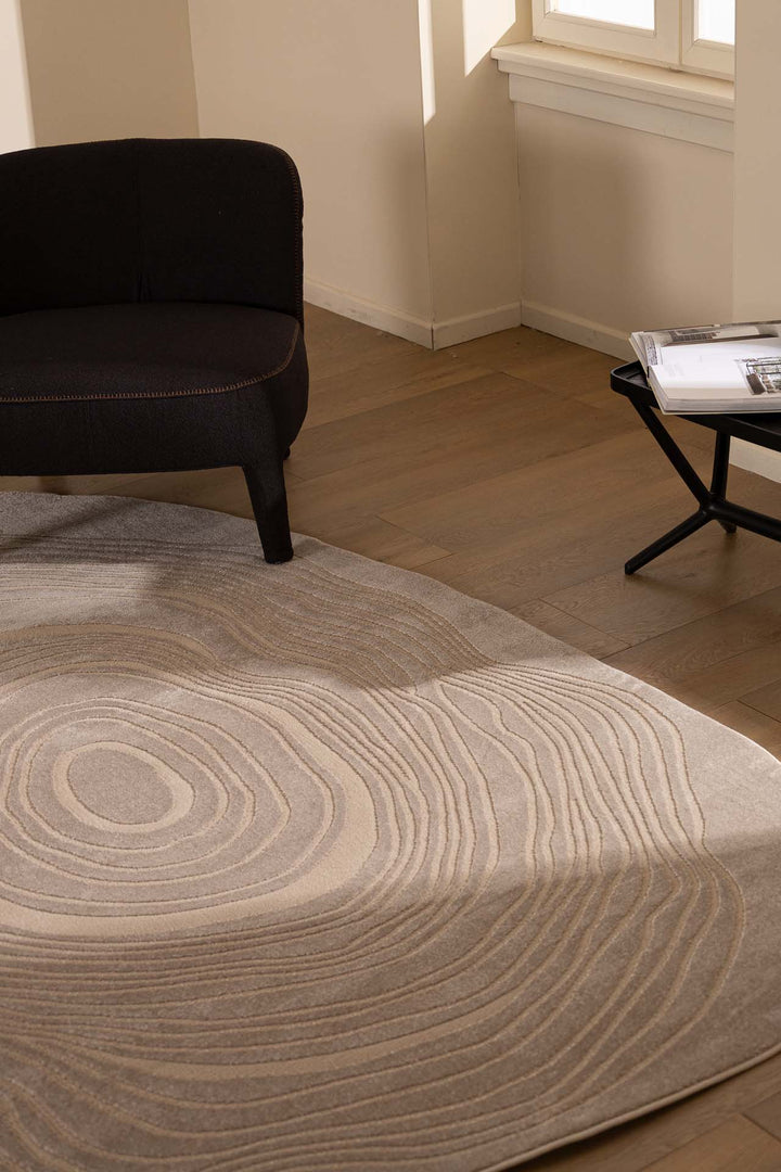 Μοντέρνο Χαλί Μπεζ Πολυεστερικό Organic Shape Royal Carpet 2.00X2.90