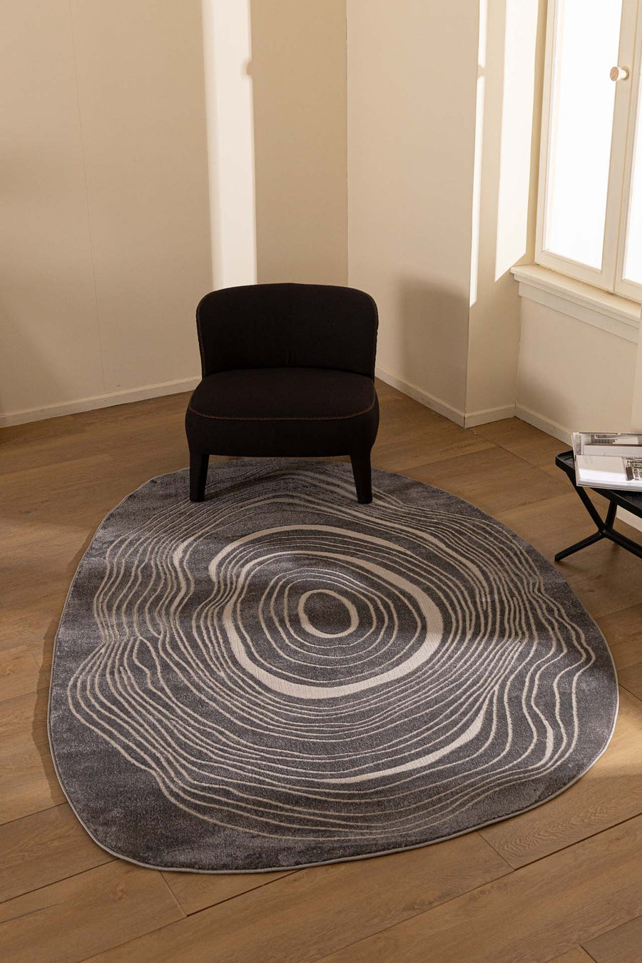 Μοντέρνο Χαλί  Γκρι Πολυεστερικό Organic Shape Royal Carpet 1.60X2.30