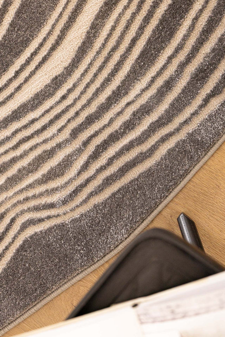 Μοντέρνο Χαλί  Γκρι Πολυεστερικό Organic Shape Royal Carpet 1.60X2.30