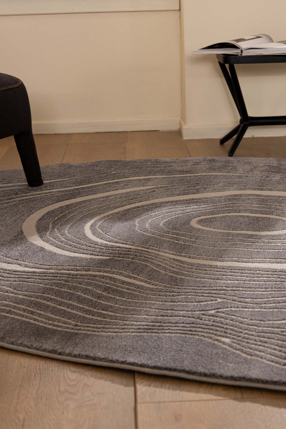 Μοντέρνο Χαλί  Γκρι Πολυεστερικό Organic Shape Royal Carpet 1.60X2.30