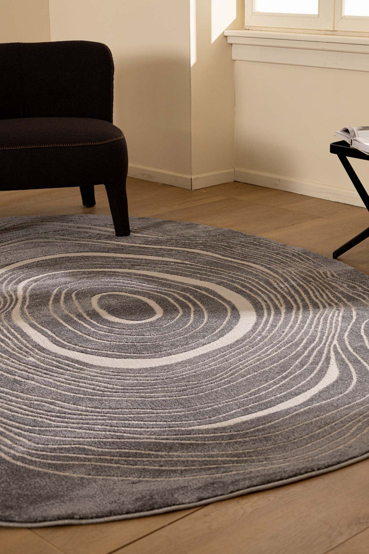 Μοντέρνο Χαλί  Γκρι Πολυεστερικό Organic Shape Royal Carpet 1.60X2.30