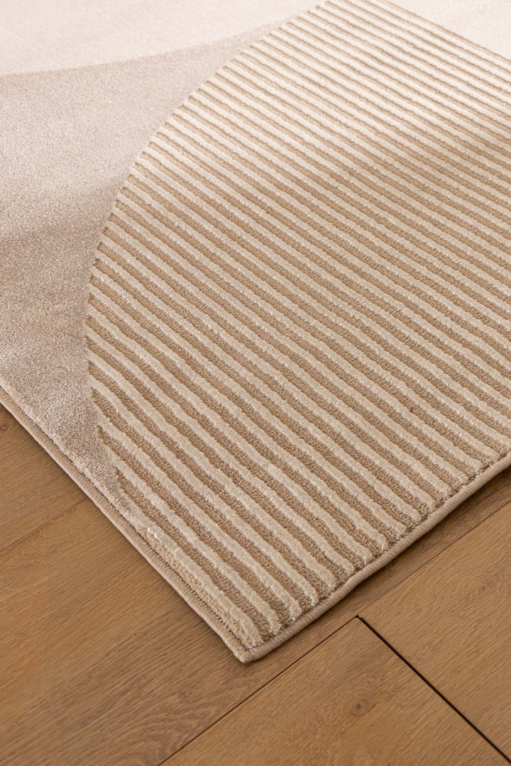 Μοντέρνο Χαλί Εκρού Πολυεστερικό Organic Shape Royal Carpet 1.33X1.90