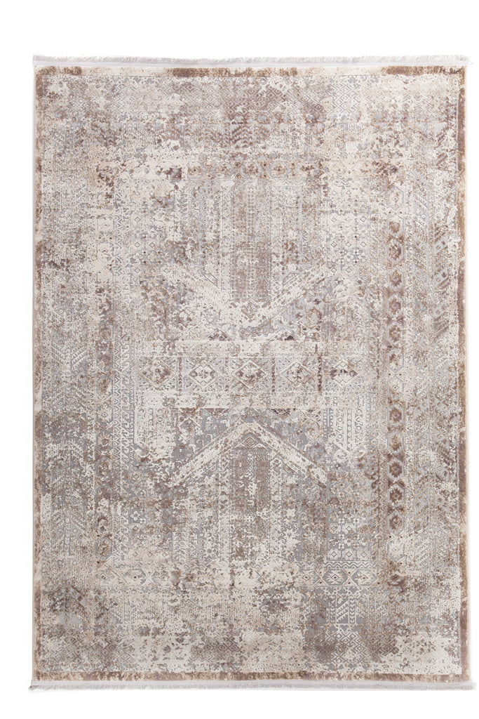 Vintage Χαλί Γκρι-Μπεζ Πολυεστερικό Allure Royal Carpet 1.20Χ1.80 (30143)