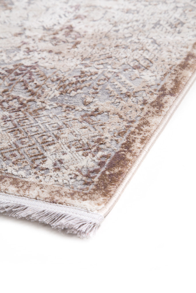 Vintage Χαλί Γκρι-Μπεζ Πολυεστερικό Allure Royal Carpet 1.20Χ1.80 (30143)