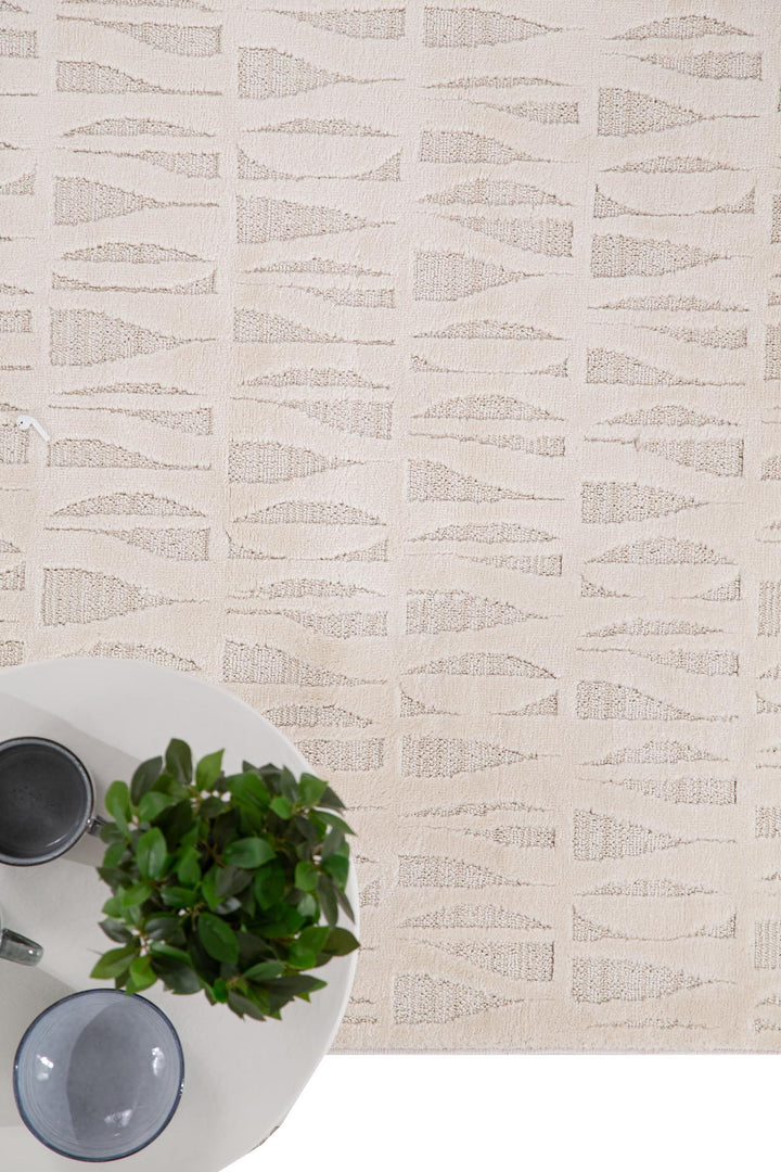 Μοντέρνο Χαλί Luna 1.60X2.30 - 32122B Μπεζ Royal Carpet