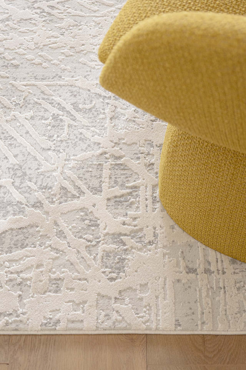 Μοντέρνο Χαλί Λευκό Πολυεστερικό Silky Royal Carpet 1.60Χ2.30 (340D)