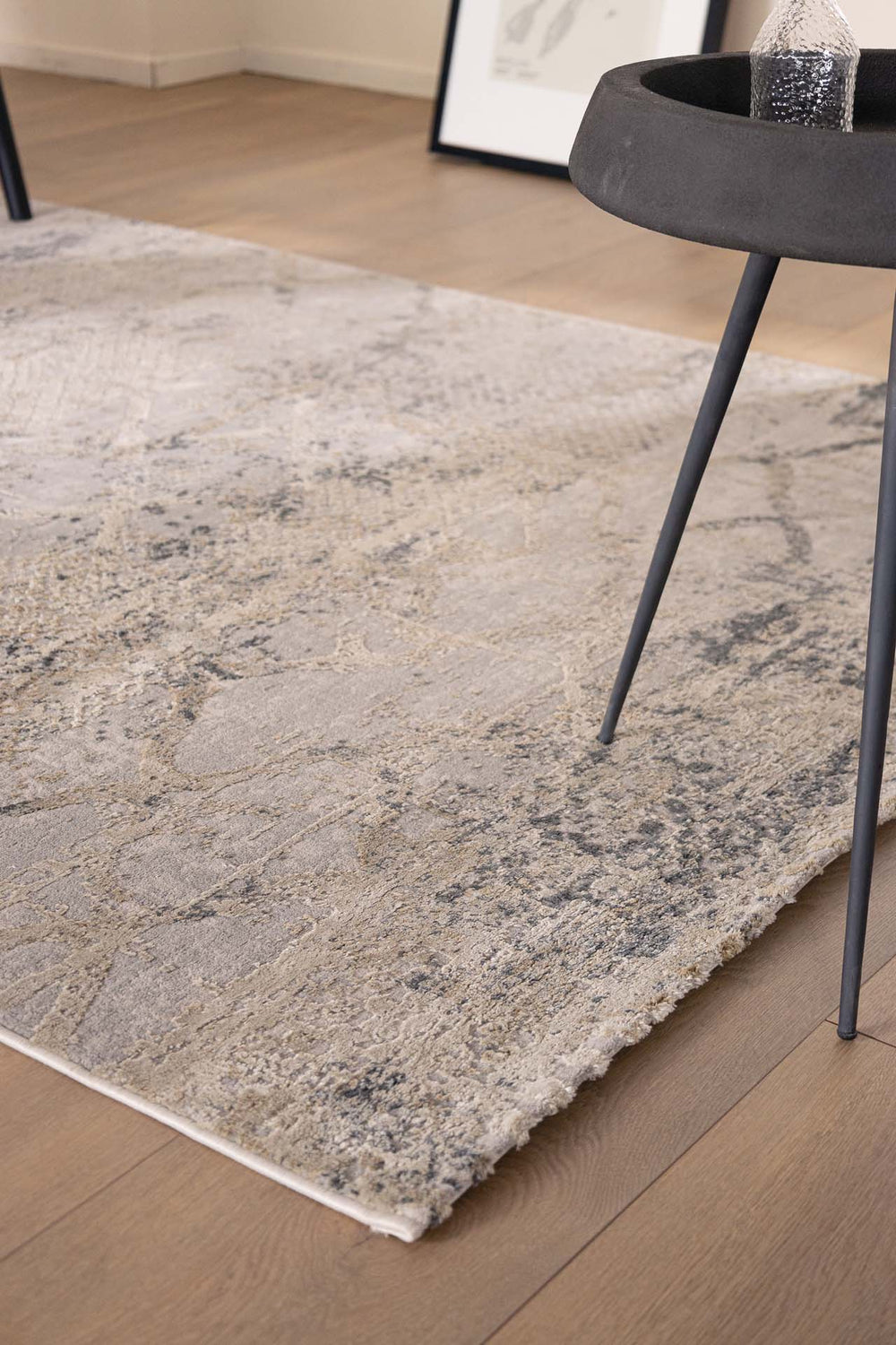 Μοντέρνο Χαλί Silky 0.70X1.40 - 344A Γκρι Royal Carpet