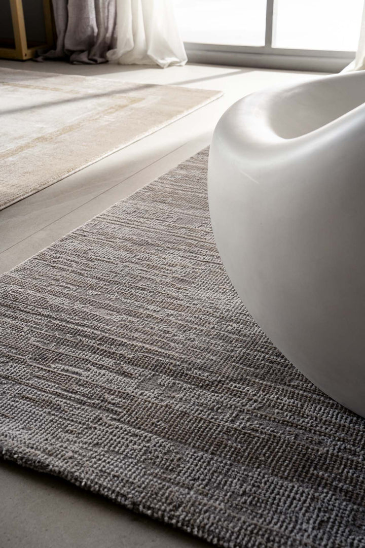 Μοντέρνο Χαλί Γκρι-Μπεζ Πολυεστερικό Madisson(37A) Royal Carpet 2.00X2.90