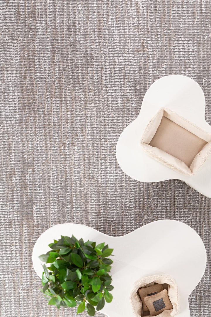 Μοντέρνο Χαλί Γκρι-Μπεζ Πολυεστερικό Madisson(37A) Royal Carpet 1.60X2.30