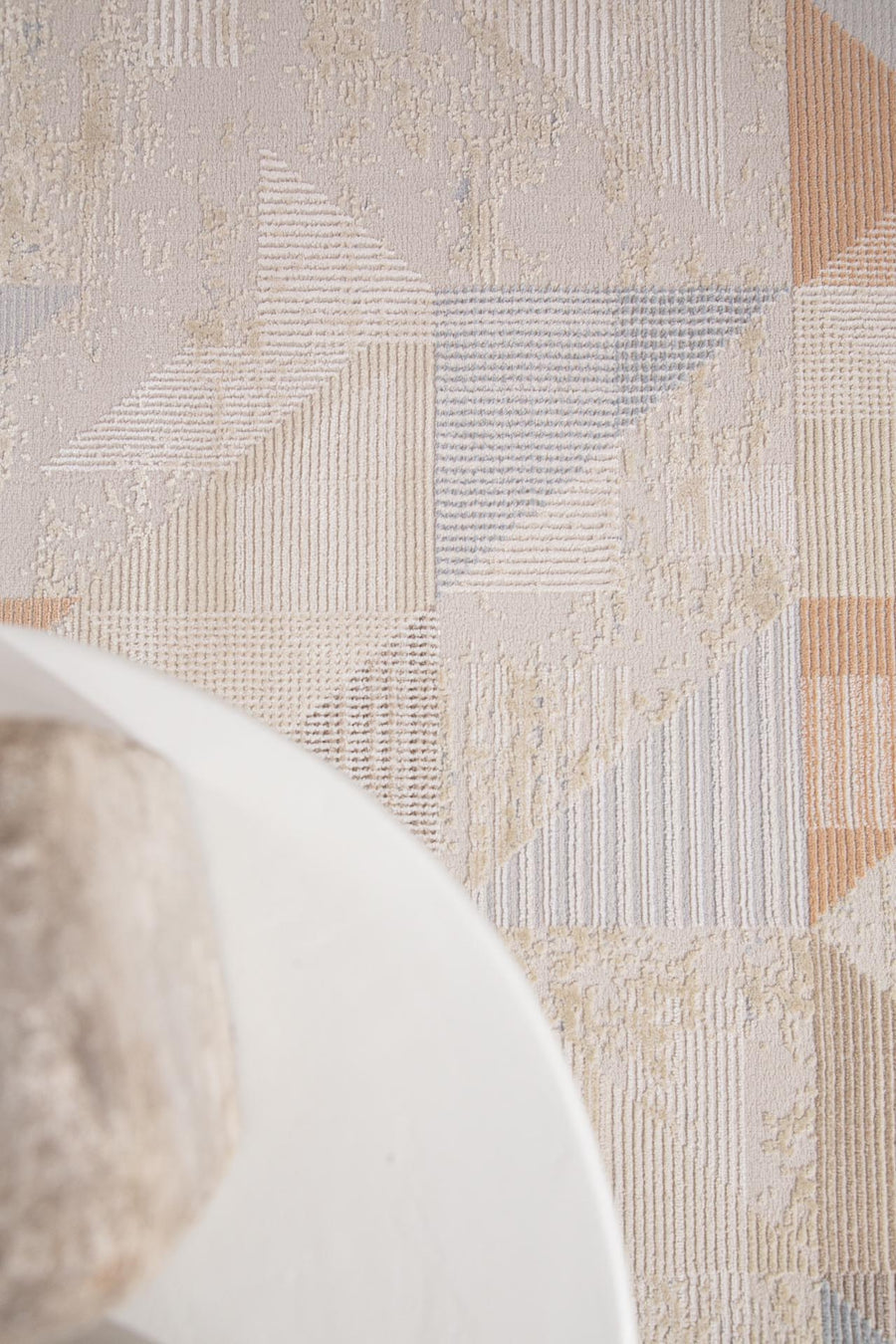 Μοντέρνο Χαλί Μπεζ/Μπλε Mona Royal Carpet 200X250 (416 BEIGE/BLUE)