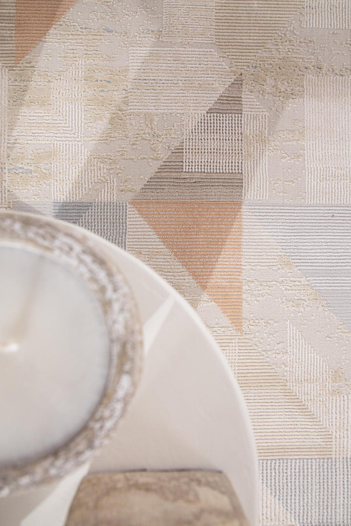 Μοντέρνο Χαλί Μπεζ/Μπλε Mona Royal Carpet 200X250 (416 BEIGE/BLUE)