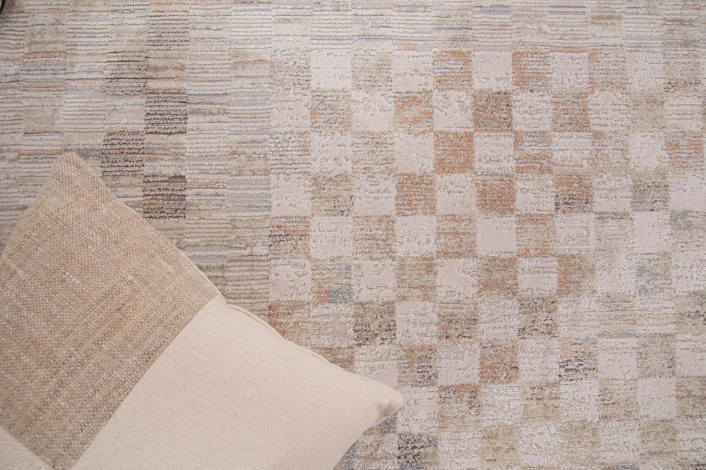 Μοντέρνο Χαλί Μπεζ/Μπλε Mona Royal Carpet 200X250 (421 BEIGE/BLUE)