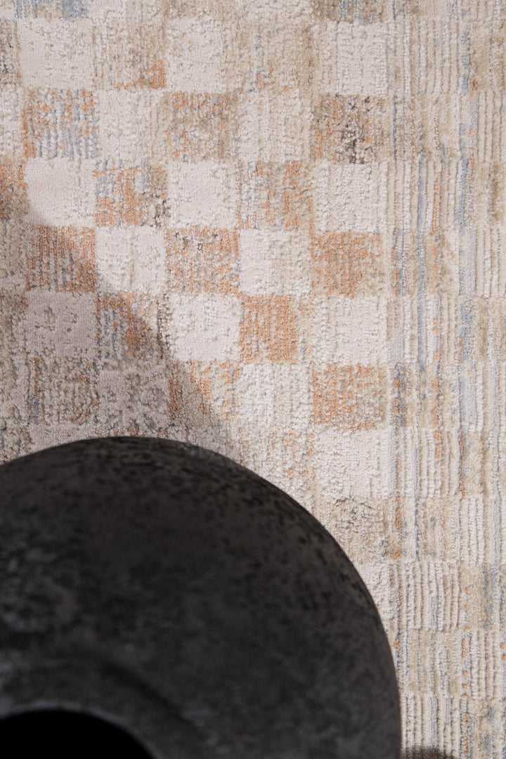 Μοντέρνο Χαλί Μπεζ/Μπλε Mona Royal Carpet 200X250 (421 BEIGE/BLUE)