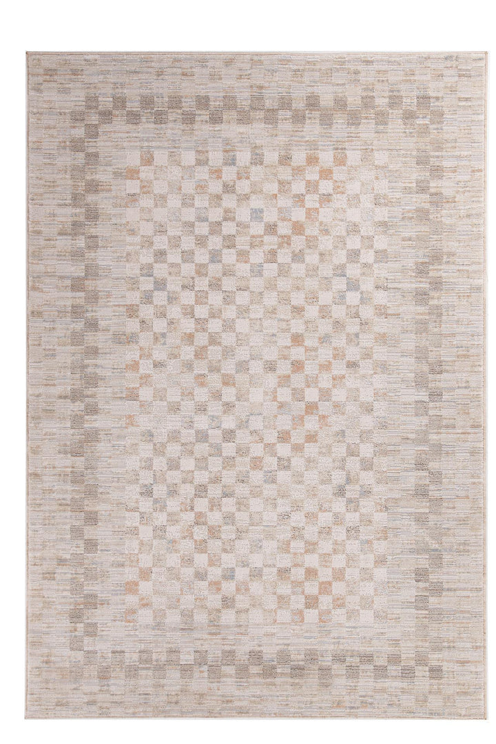 Μοντέρνο Χαλί Μπεζ/Μπλε Mona Royal Carpet 200X250 (421 BEIGE/BLUE)
