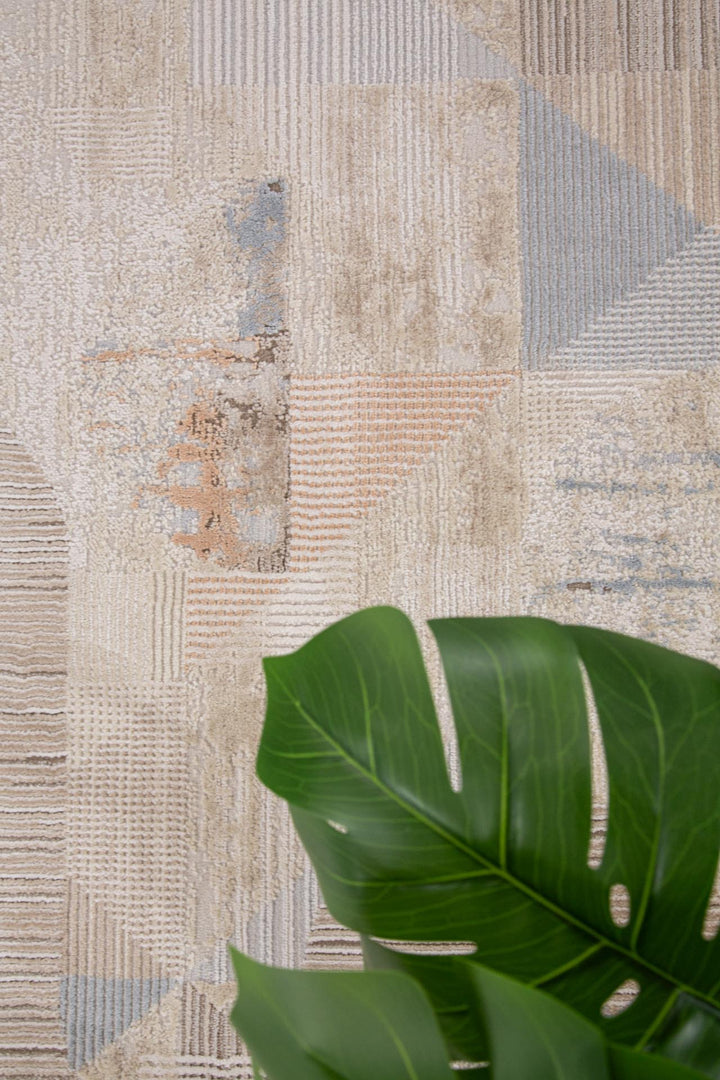Μοντέρνο Χαλί Μπεζ/Μπλε Mona Royal Carpet 240X300 (422 BEIGE/BLUE)