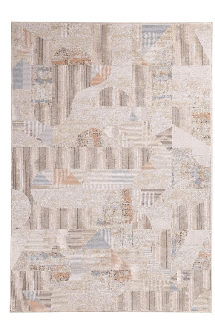 Μοντέρνο Χαλί Μπεζ/Μπλε Mona Royal Carpet 200X250 (422 BEIGE/BLUE)