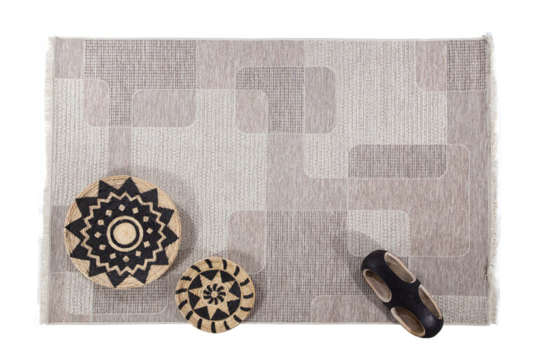 Ψάθινο Χαλί Μπεζ-Γκρι Oria Royal Carpet 2.00X2.90