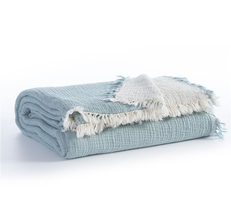 Κουβέρτα Μπλε Ματλασέ Apollo Υπέρδιπλη 230Χ240 Nef-Nef Homeware