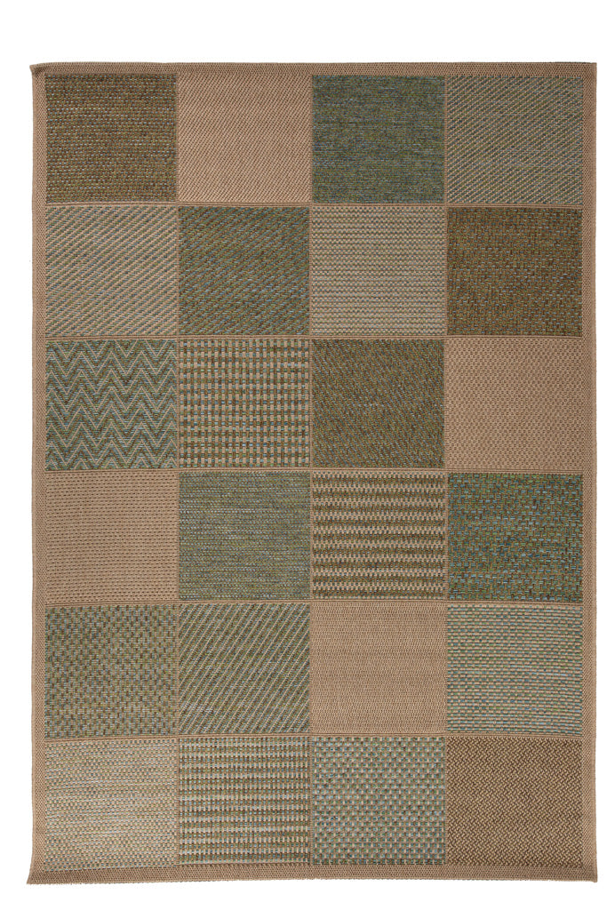Ψάθινο Χαλί Μπεζ-Πράσινο Comodo Royal Carpet 1.60X2.30