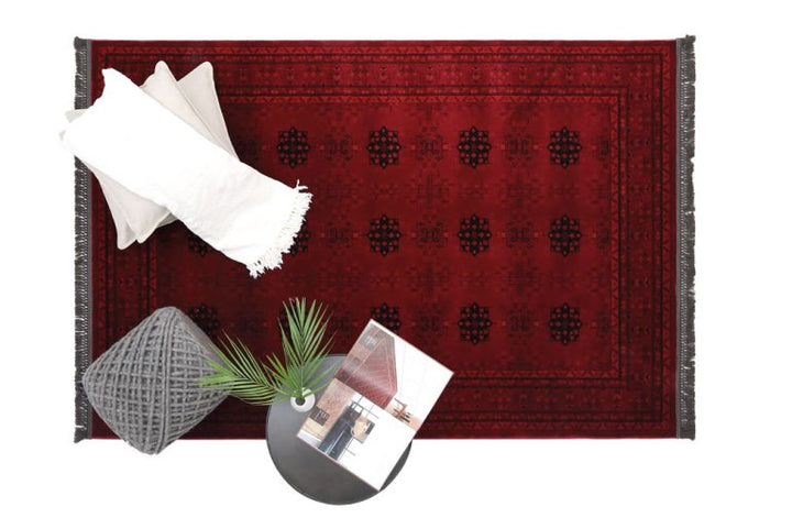 Κλασικό Χαλί  Κόκκινο από Προπυλένιο Afgan(8127G) Royal Carpet 1.60X1.60