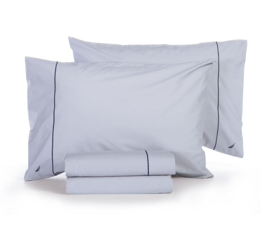 Σετ Σεντόνια Διπλά Γκρι-Nau Wave Solid 200X270 Nef-Nef Homeware