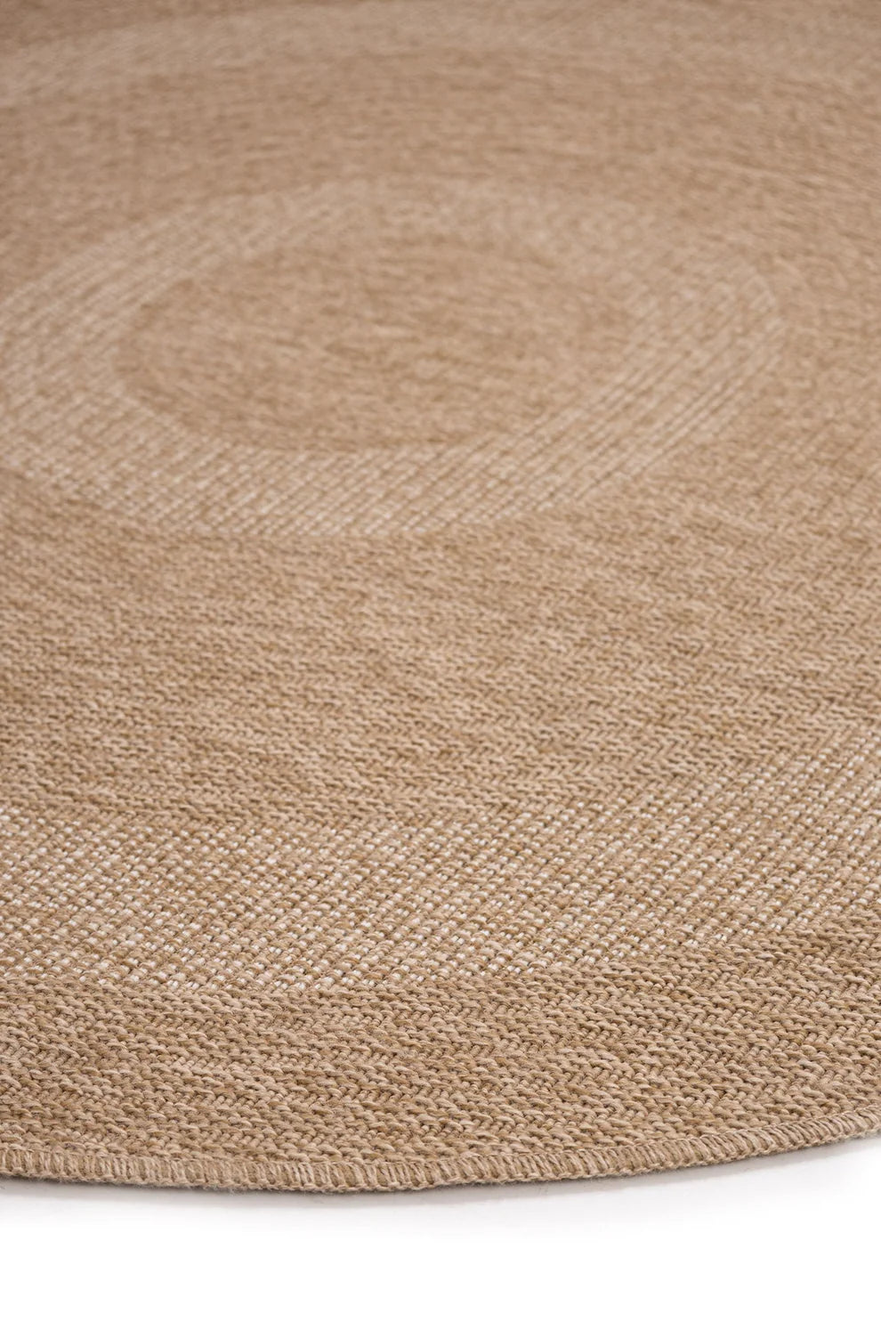Ψάθινο Χαλί Στρογγυλό Μπεζ-Λευκό Avanos Royal Carpet 2.00X2.00