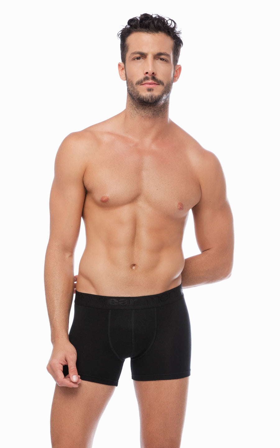 Σετ Ανδρικό Boxer Μαύρο Mengear TENCEL Modal 2 τμχ Minerva