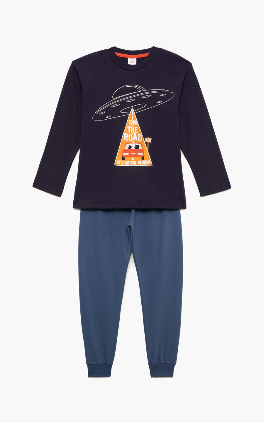 Παιδική Πιτζάμα Βαμβακερή Γκρι Destination Minerva