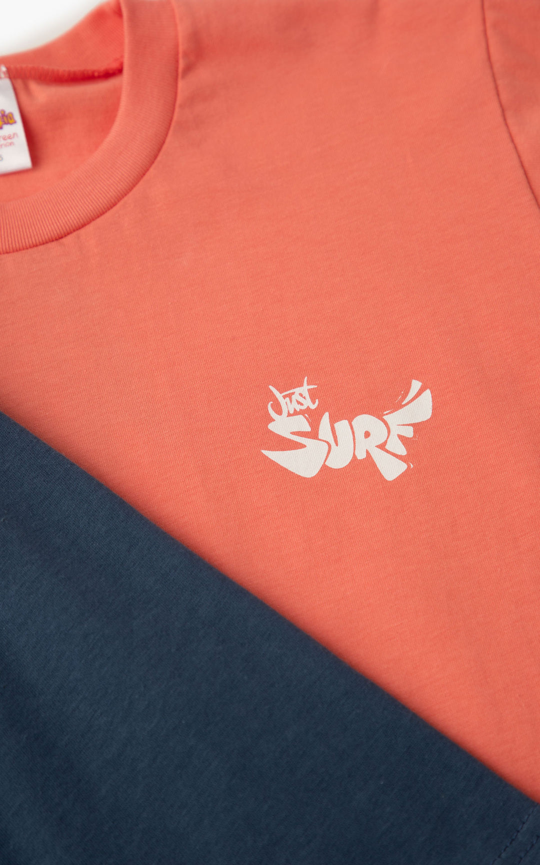 Παιδική Πιτζάμα Βαμβακερή Κοραλί Για Αγόρι Με Surf Minerva