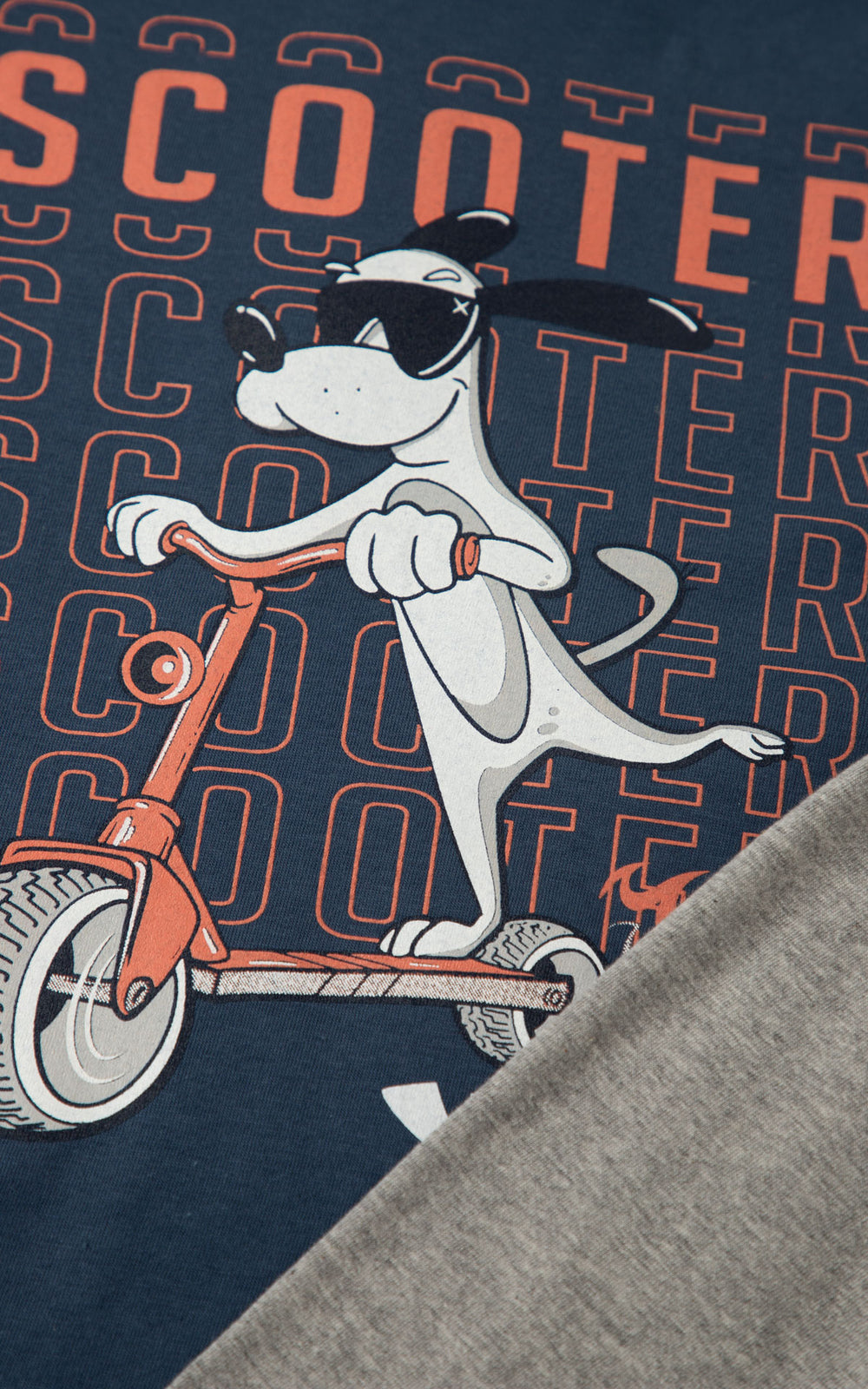 Παιδική Πιτζάμα Βαμβακερή Μπλε Ραφ Για Αγόρι Με Σκυλάκι Minerva