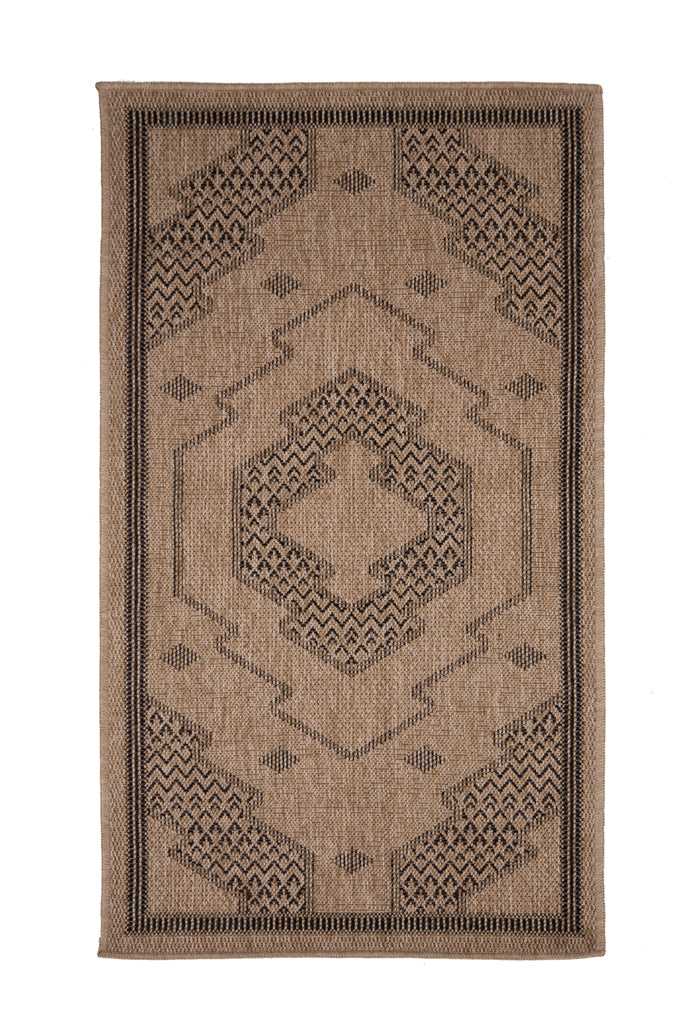 Ψάθινο Χαλί Μπεζ-Μαύρο Avanos Royal Carpet 0.80X1.50