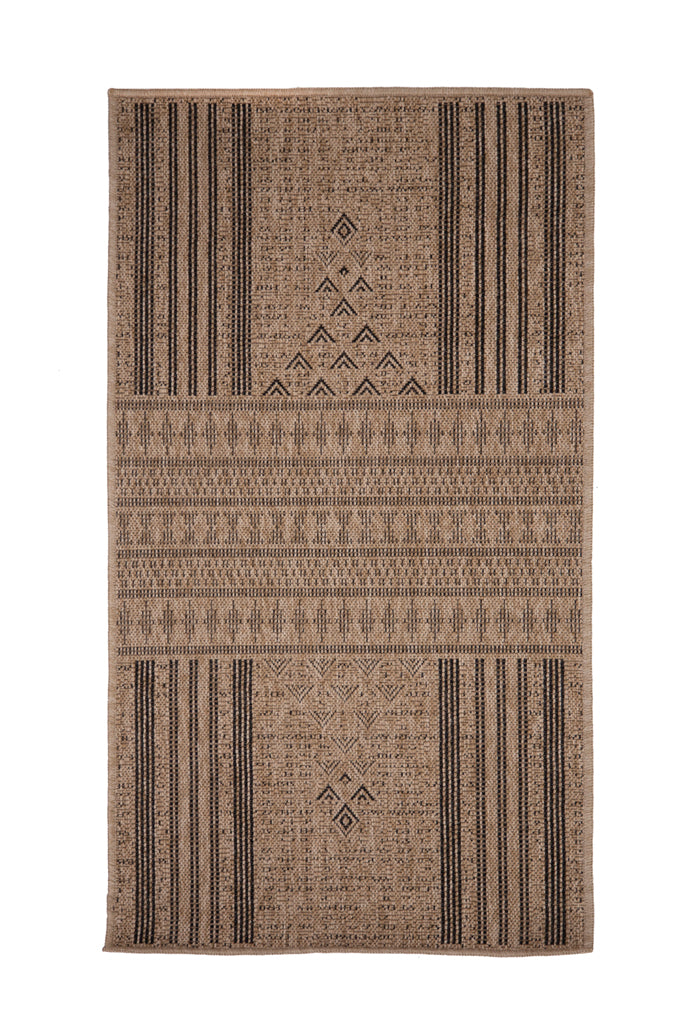 Ψάθινο Χαλί Μπεζ-Μαύρο Avanos Royal Carpet 0.80X1.50
