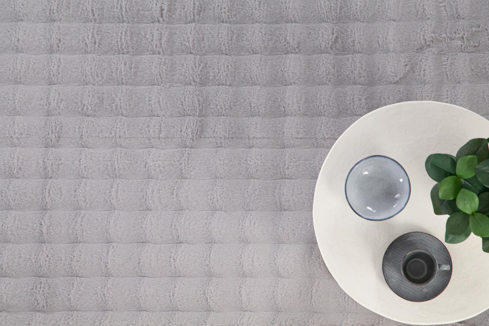 Γούνινο Χαλί Γκρι Συνθετικη Γούνα Bubble Royal Carpet 1.60X2.30