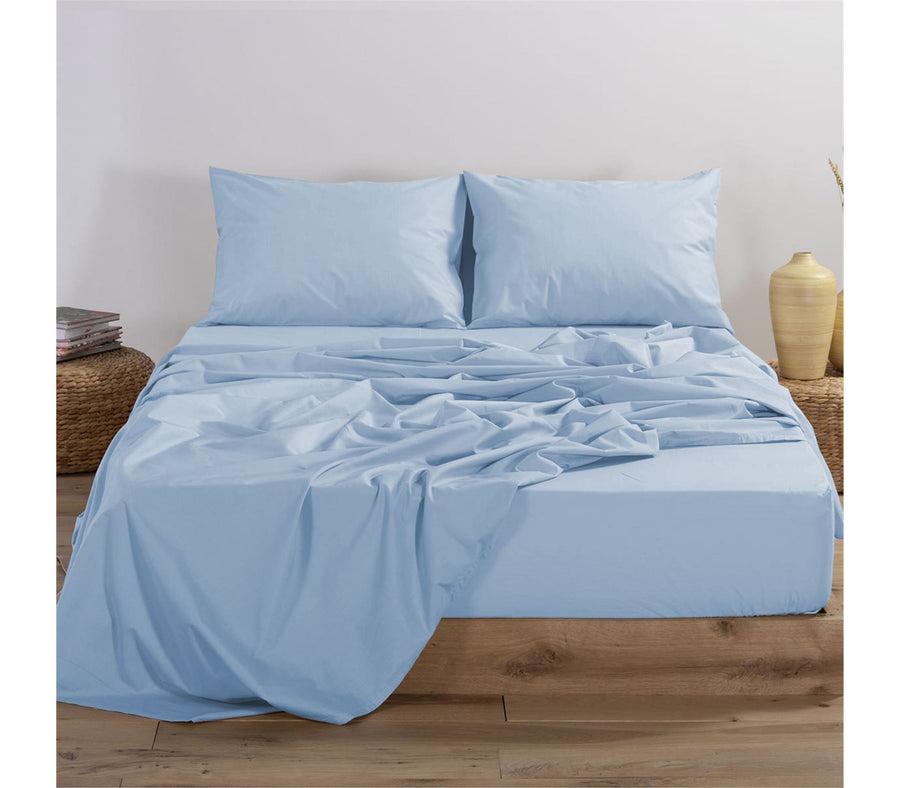 Μεμονωμένο Σεντόνι Μεμονωμένο Υπέρδιπλο Basic Ανοιχτό Μπλε 240Χ270  Nef-Nef Homeware