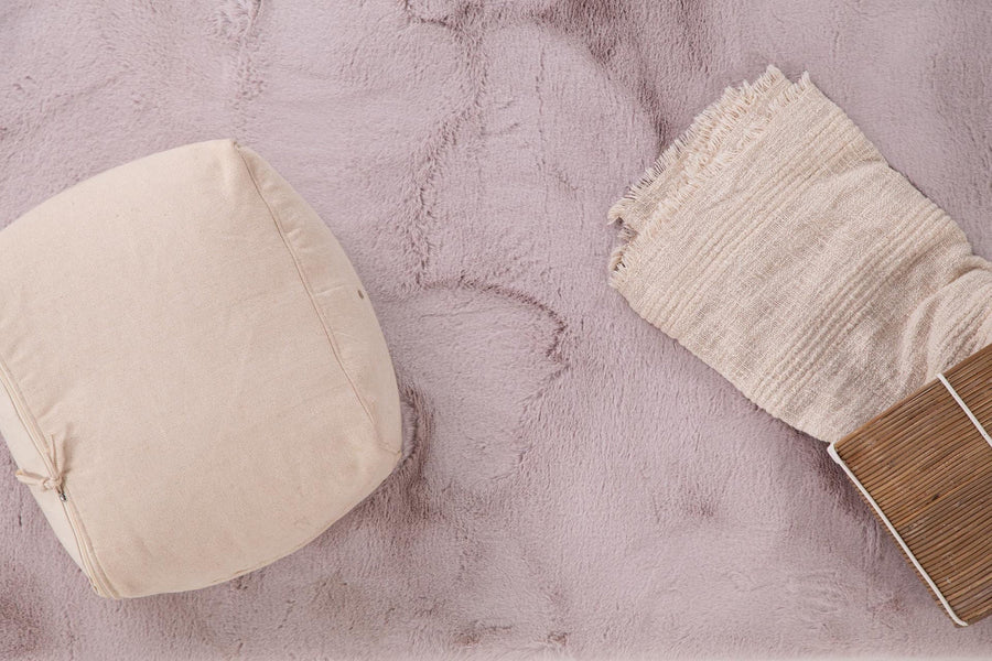 Στρογγυλό Γούνινο Χαλί Σκούρο Μπεζ Συνθετικη Γούνα Bunny Royal Carpet 2.00X2.00